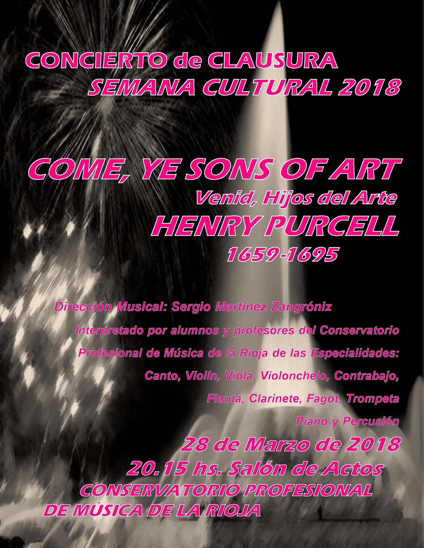 CARTEL Concierto Clausura Semana Cultural